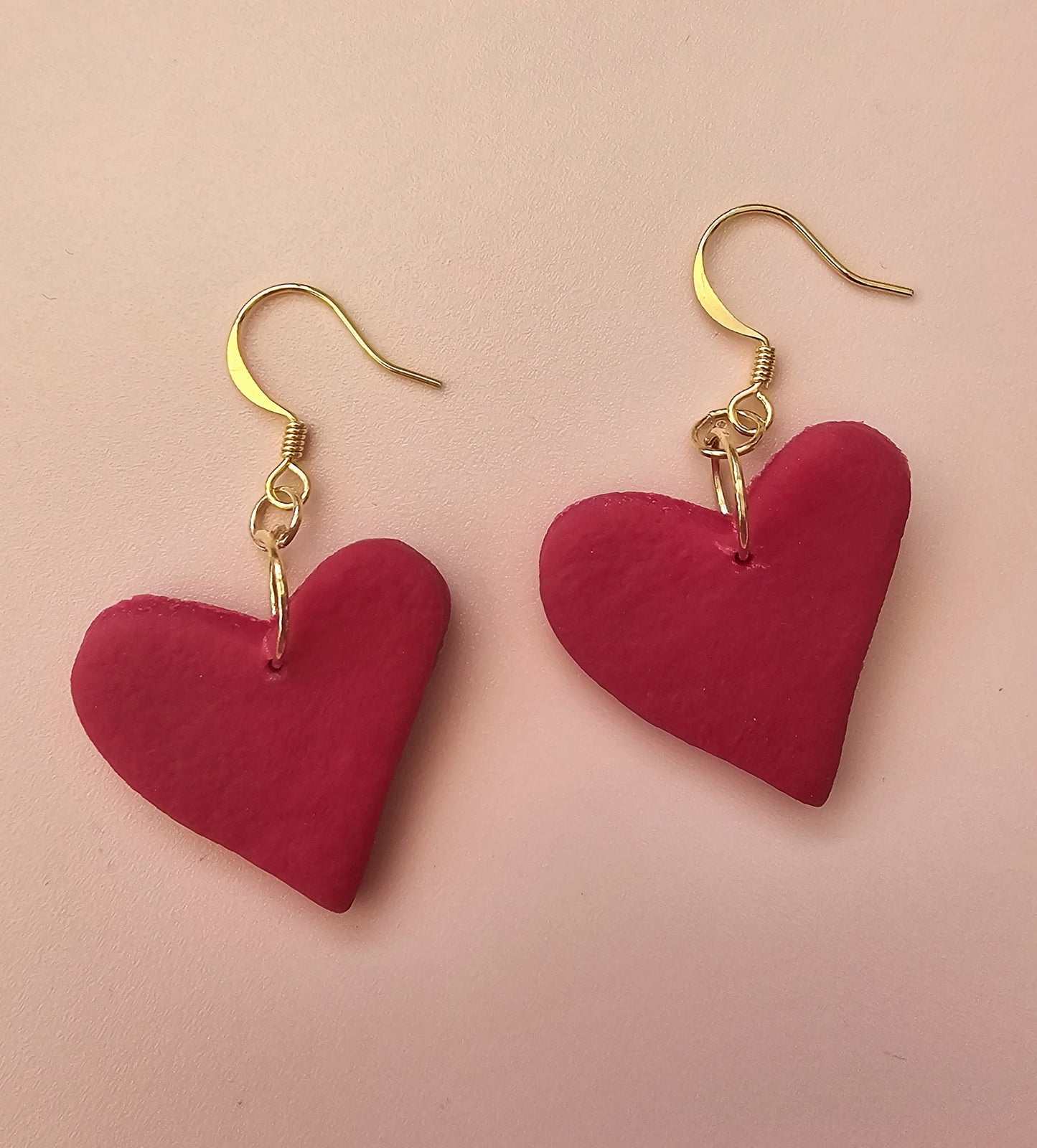 Love and Kisses Clay Drop Dangle Earrings