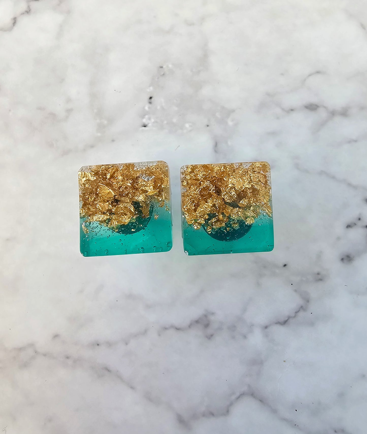 Make it Gold - Small Resin Geometric Shape Studs