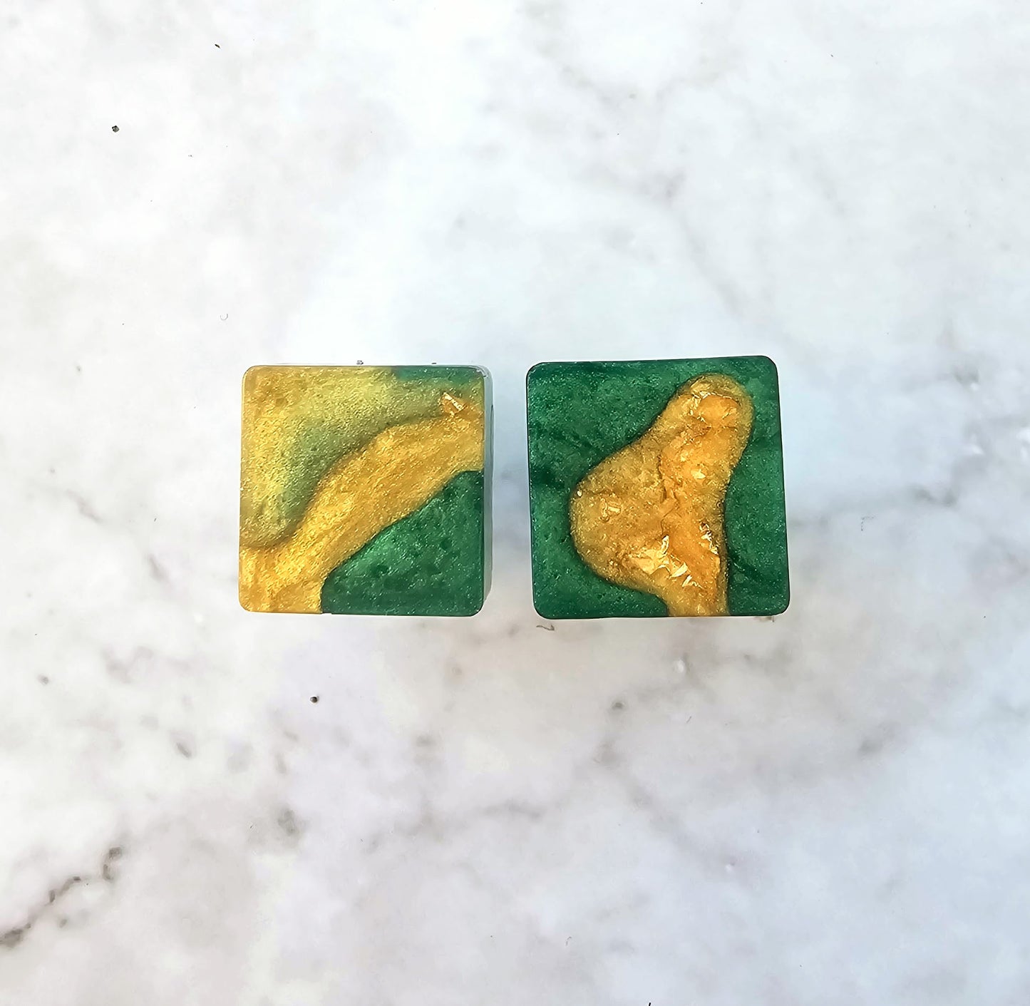 Make it Gold - Small Resin Geometric Shape Studs