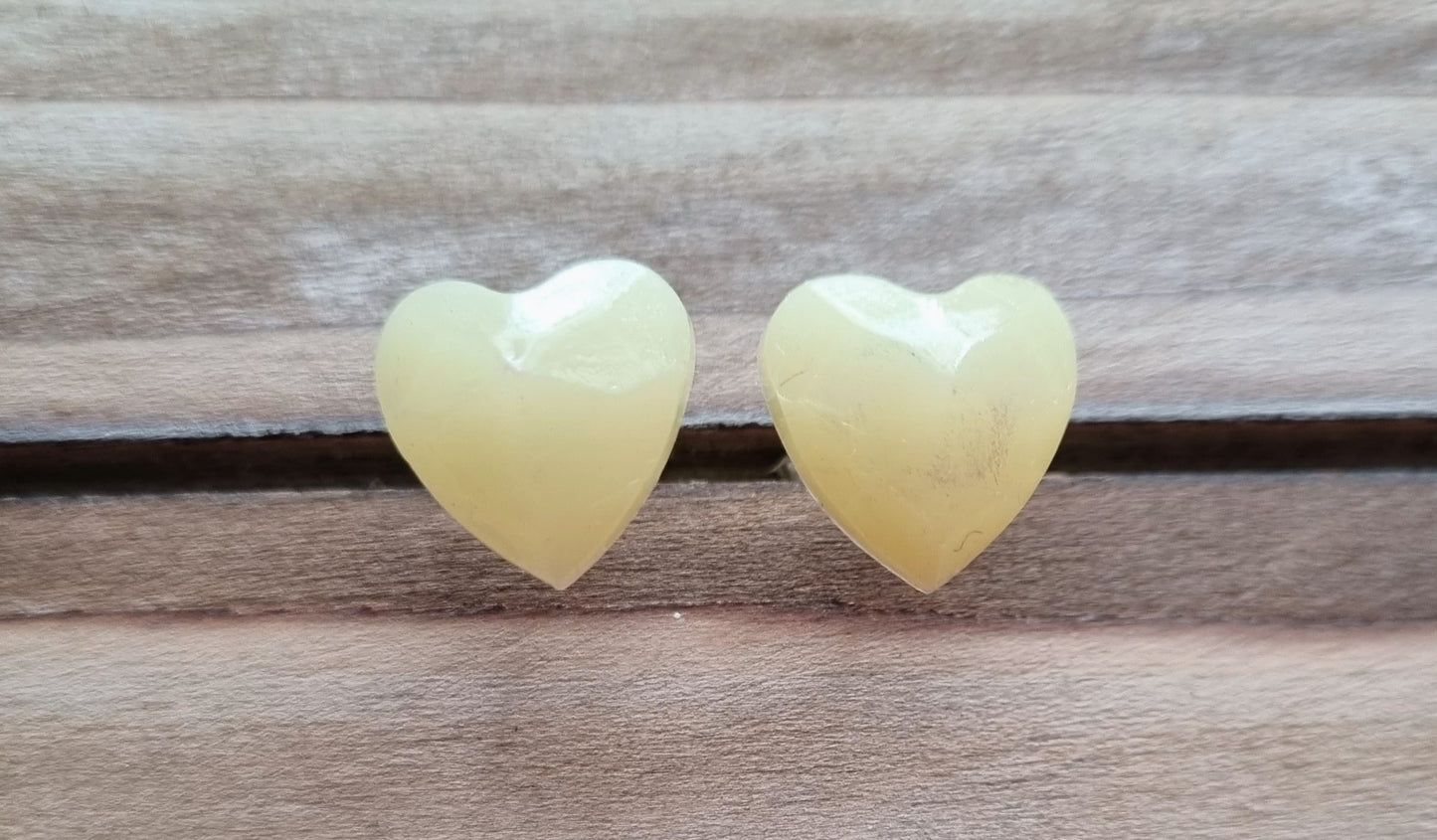 Tiny Hearts Club - Small Resin Geometric Heart Studs