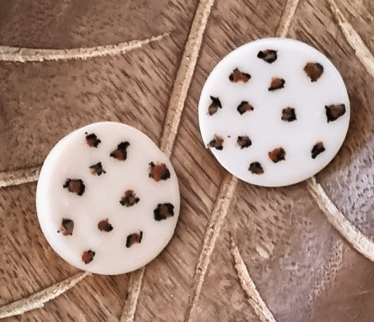 Oversized Statement Clay Stud Earrings