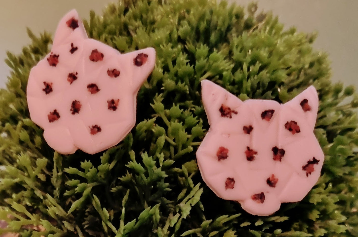 Big Cat Geometric Clay Earrings
