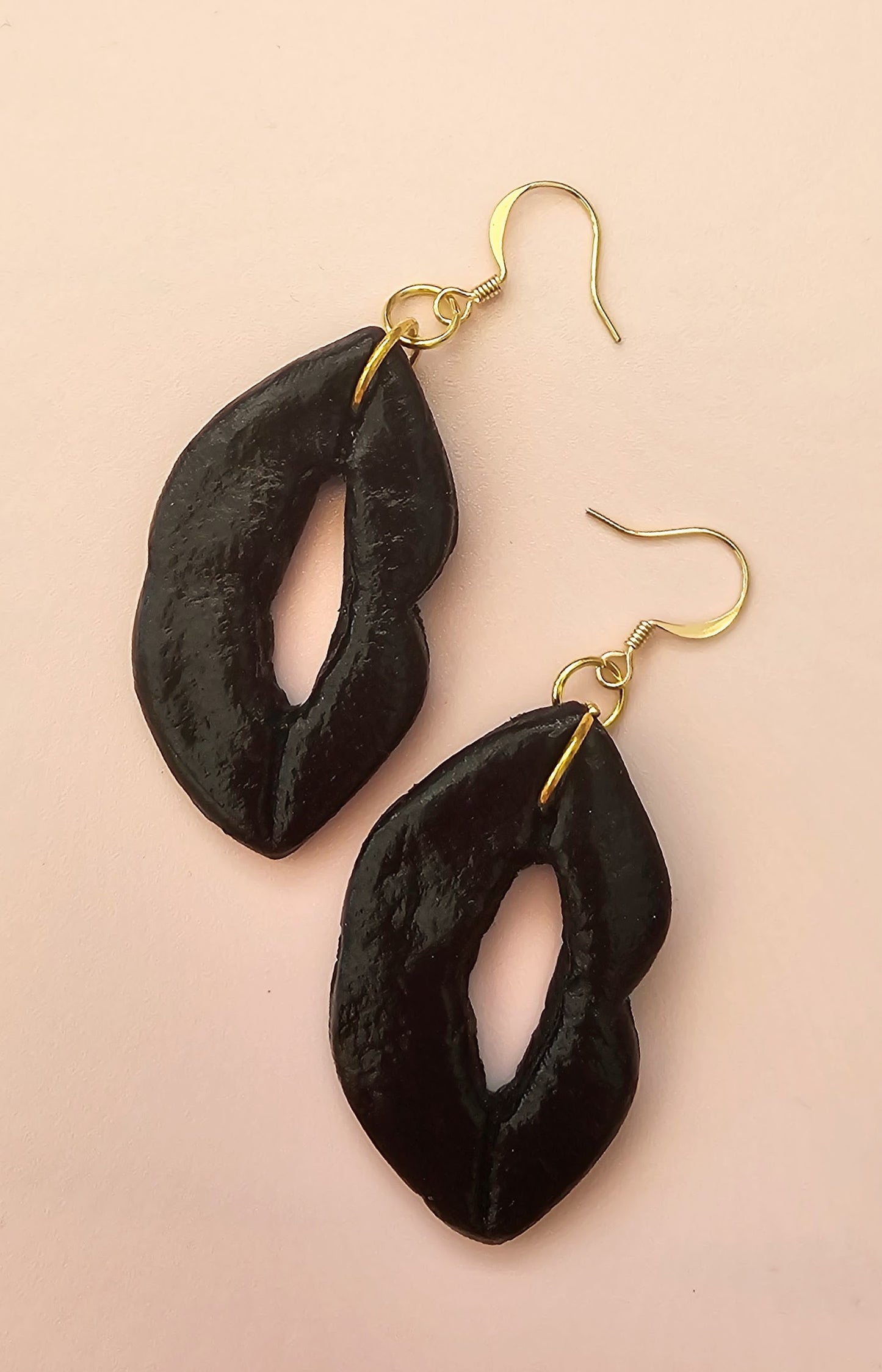 Love and Kisses Clay Drop Dangle Earrings