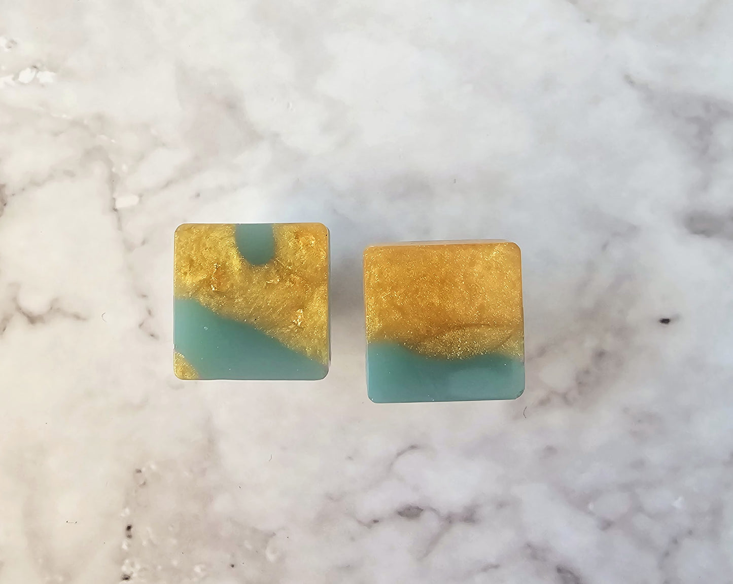Make it Gold - Small Resin Geometric Shape Studs