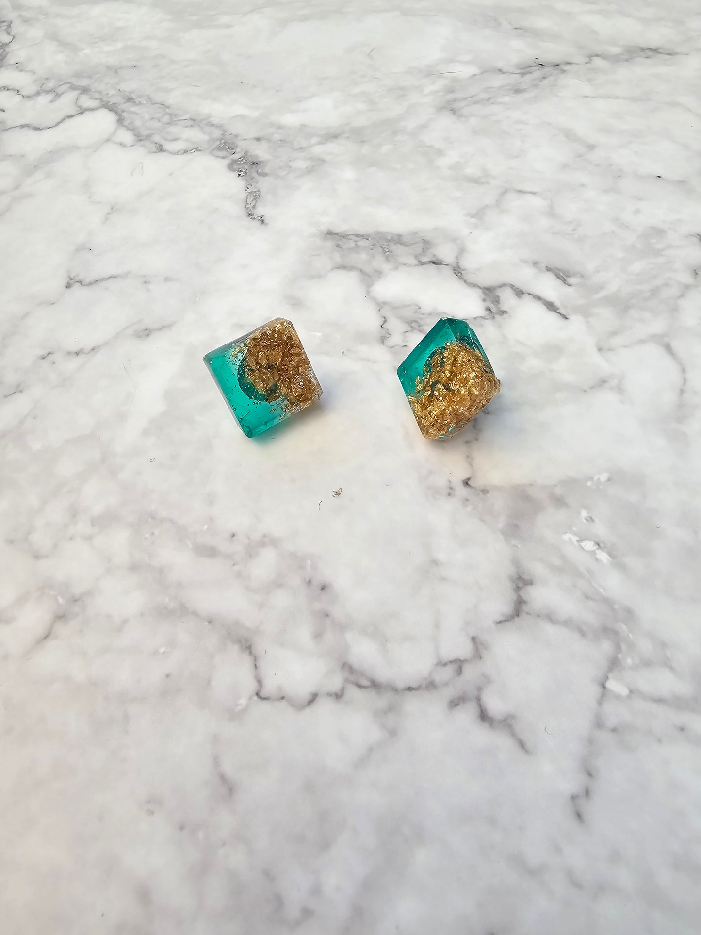 Make it Gold - Small Resin Geometric Shape Studs