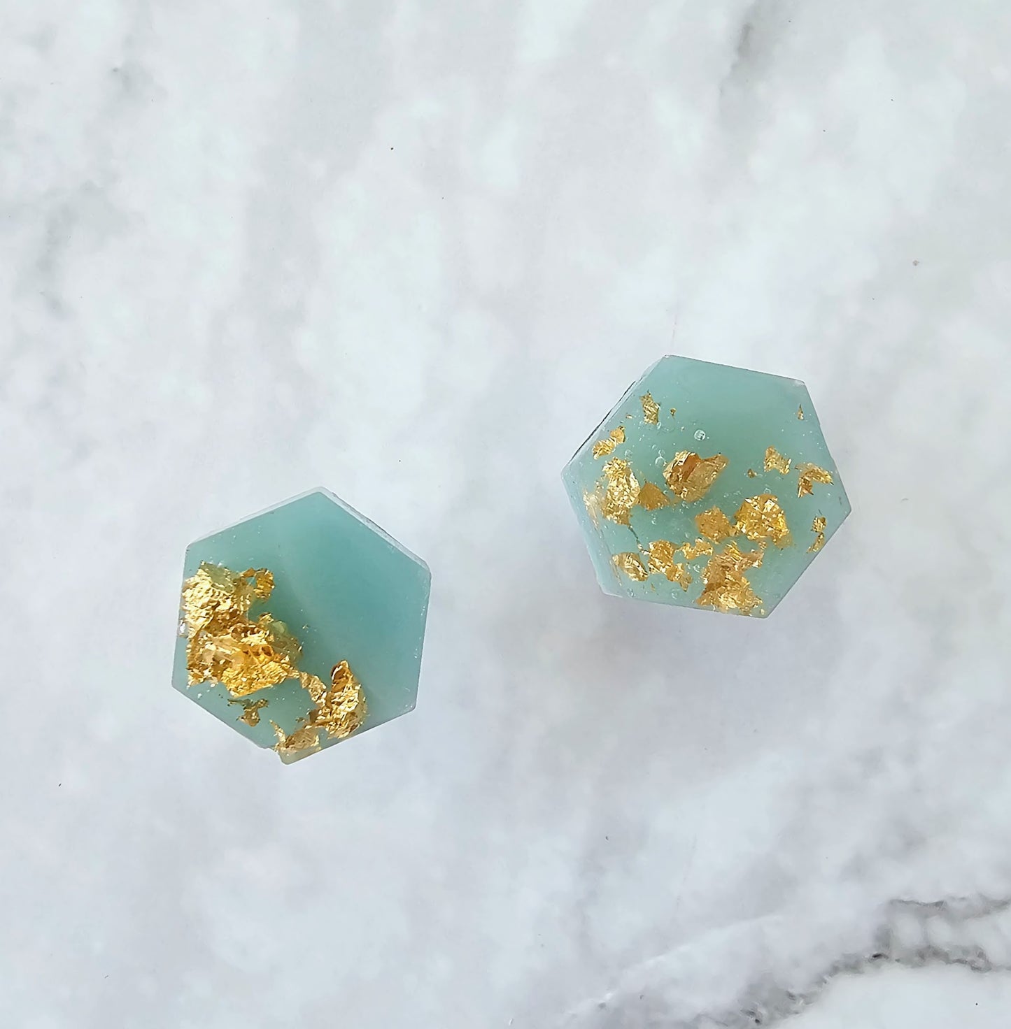 Make it Gold - Small Resin Geometric Shape Studs