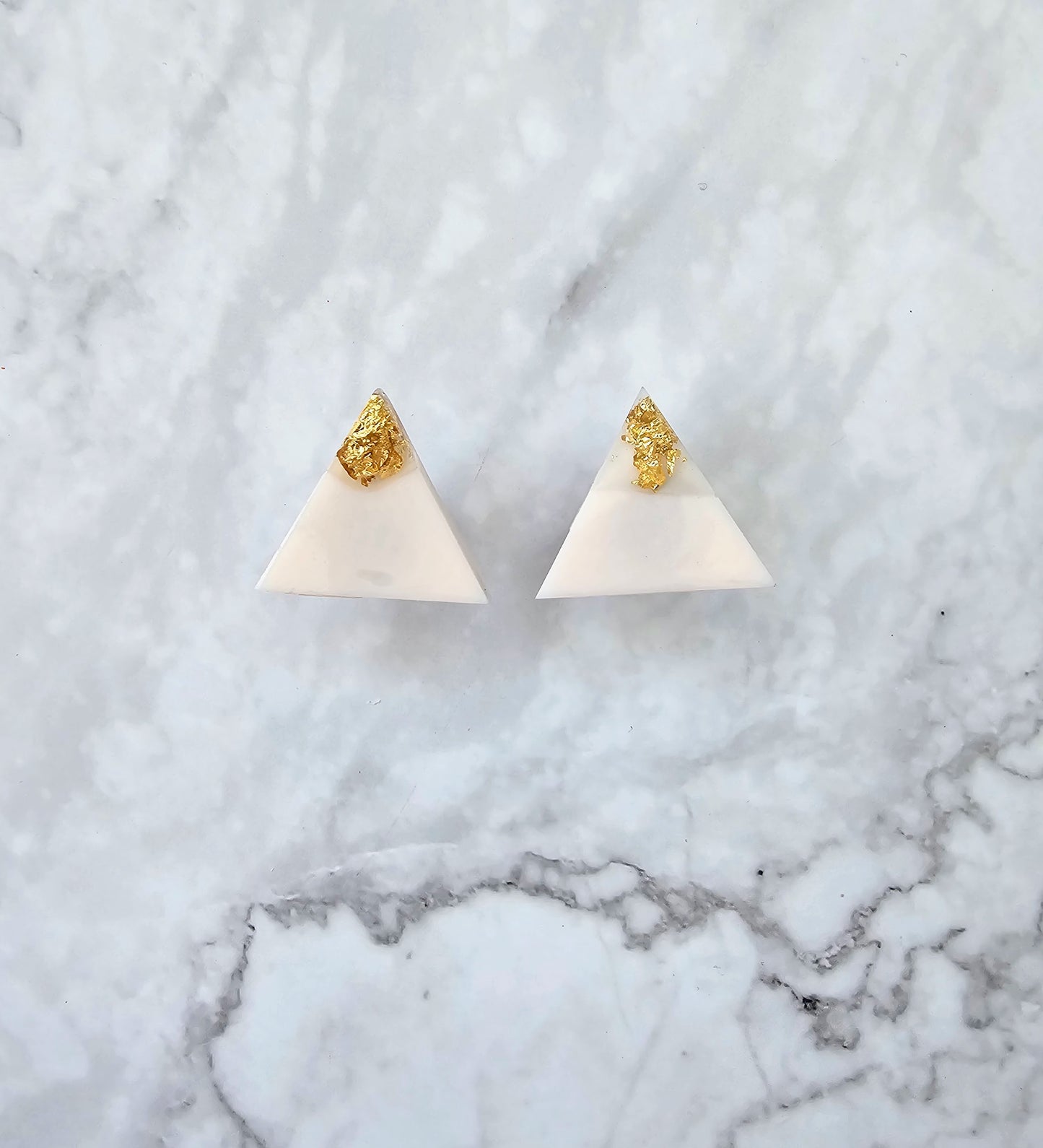Make it Gold - Small Resin Geometric Shape Studs