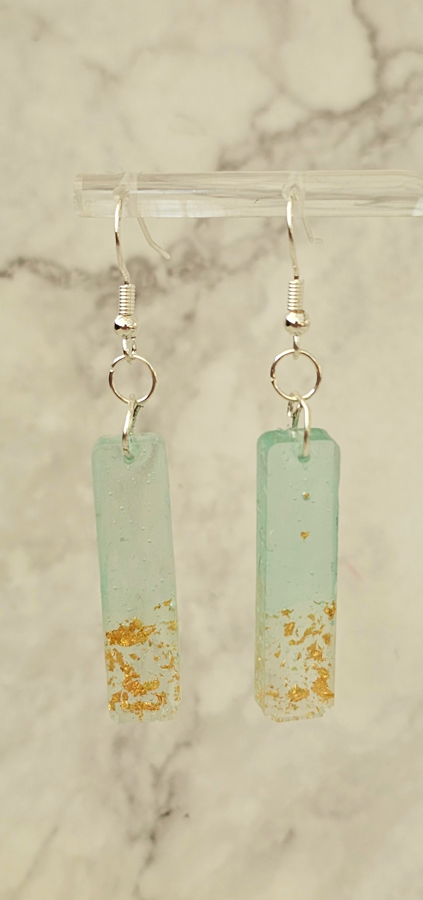 'Tiny Worlds' Resin Dangle Earrings