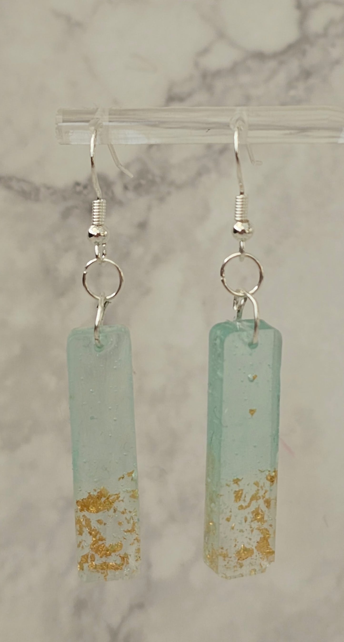 'Tiny Worlds' Resin Dangle Earrings