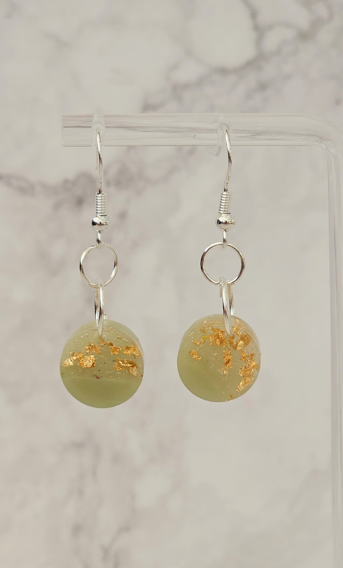 'Tiny Worlds' Resin Dangle Earrings