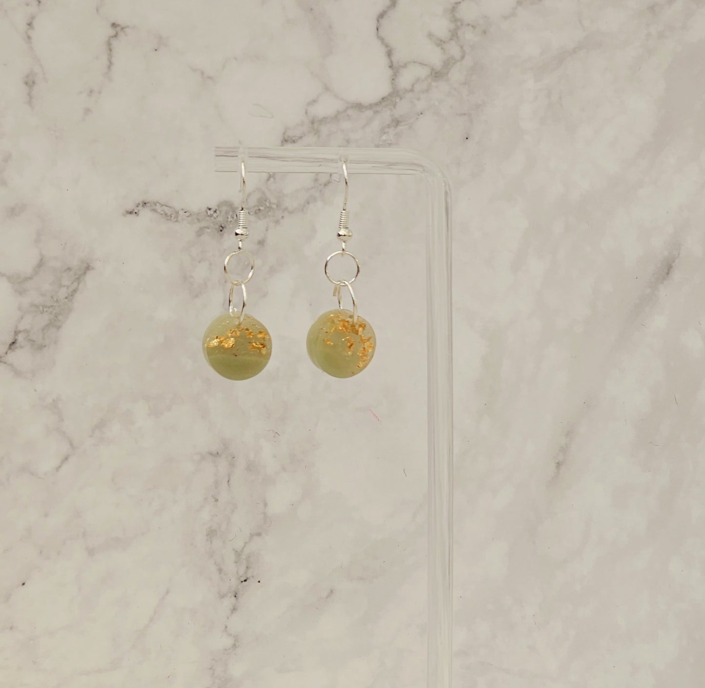 'Tiny Worlds' Resin Dangle Earrings