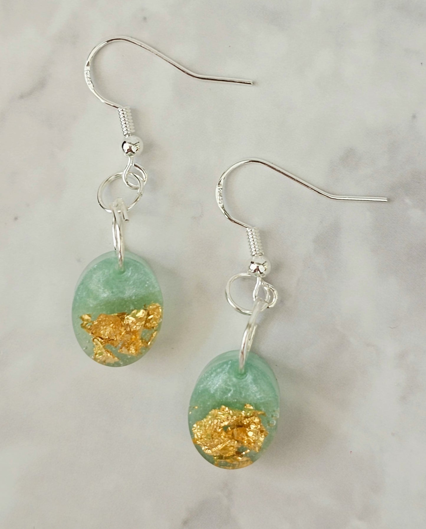 'Tiny Worlds' Resin Dangle Earrings