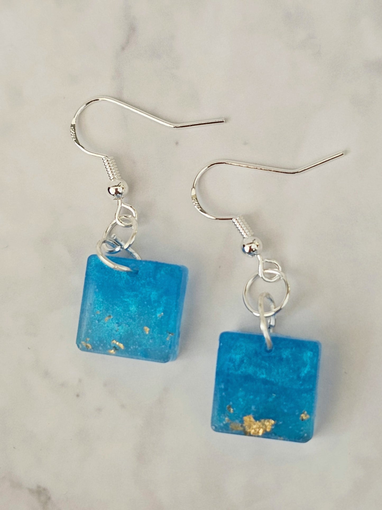 'Tiny Worlds' Resin Dangle Earrings