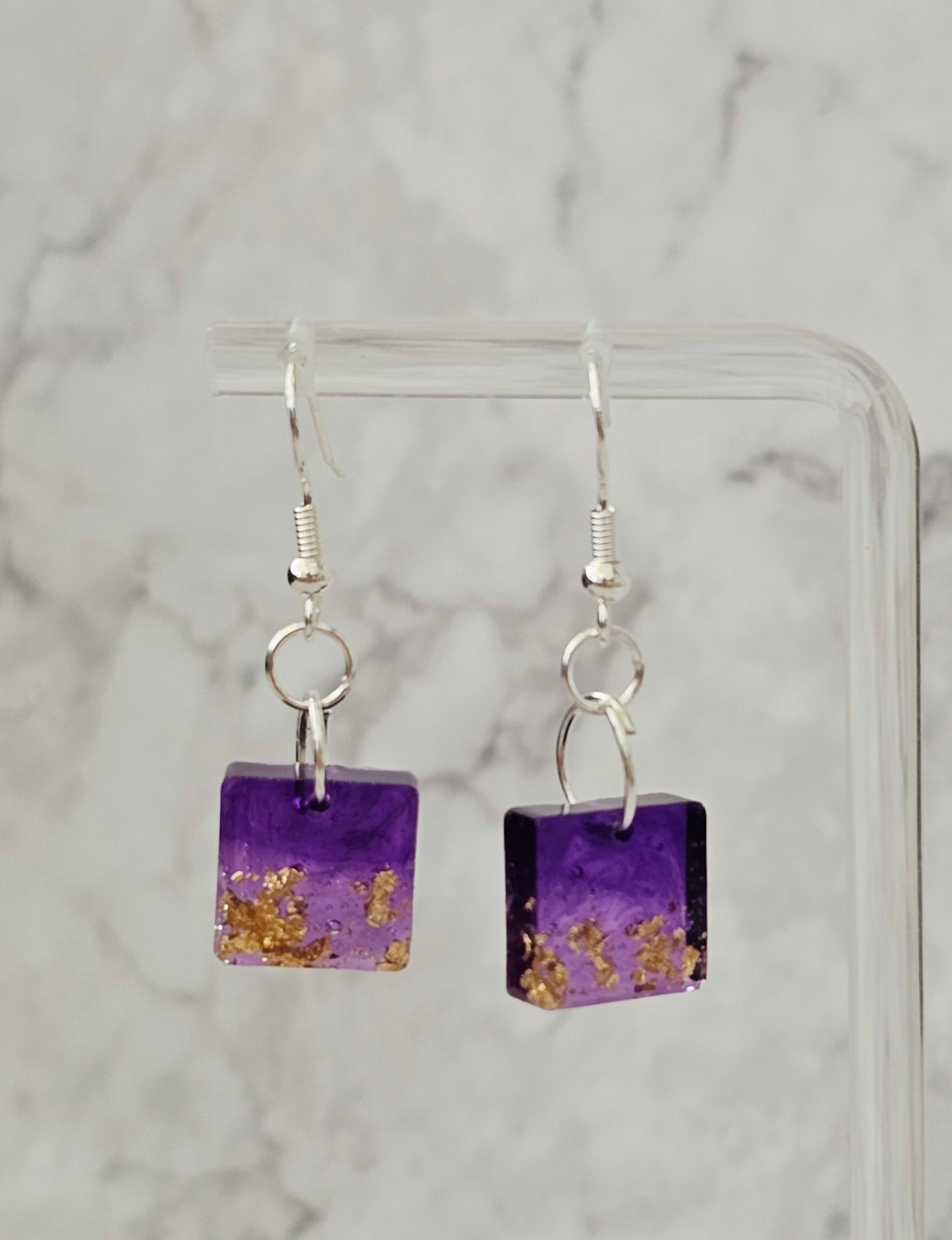 'Tiny Worlds' Resin Dangle Earrings