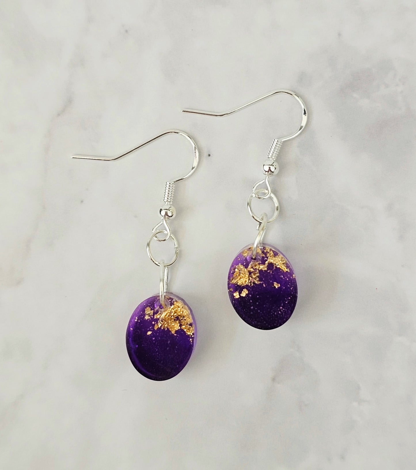 'Tiny Worlds' Resin Dangle Earrings