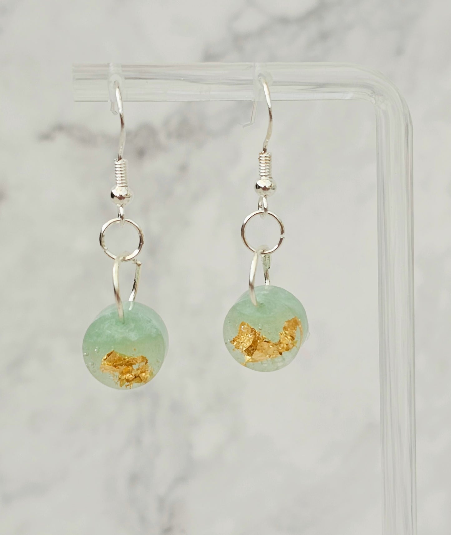 'Tiny Worlds' Resin Dangle Earrings