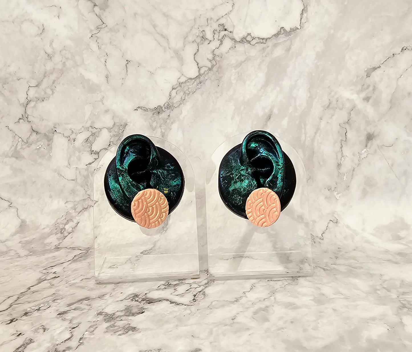 Oversized Statement Clay Stud Earrings