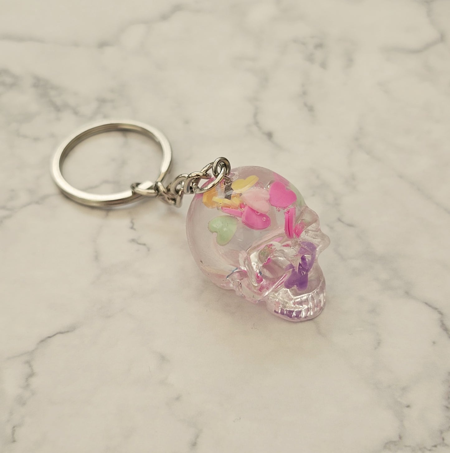 Gothica Resin and Metal Leaf Skull Bag Charms