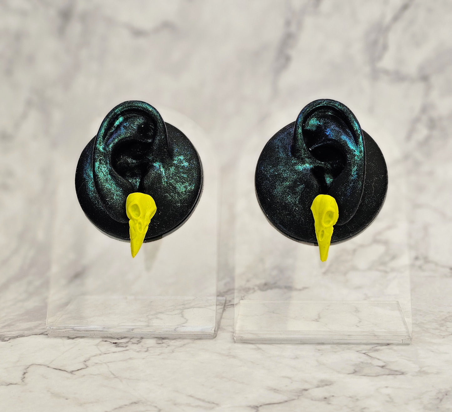 Gothica Bird Skull Clay Studs