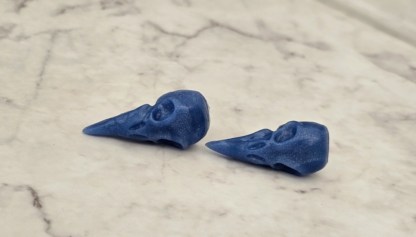 Gothica Bird Skull Clay Studs