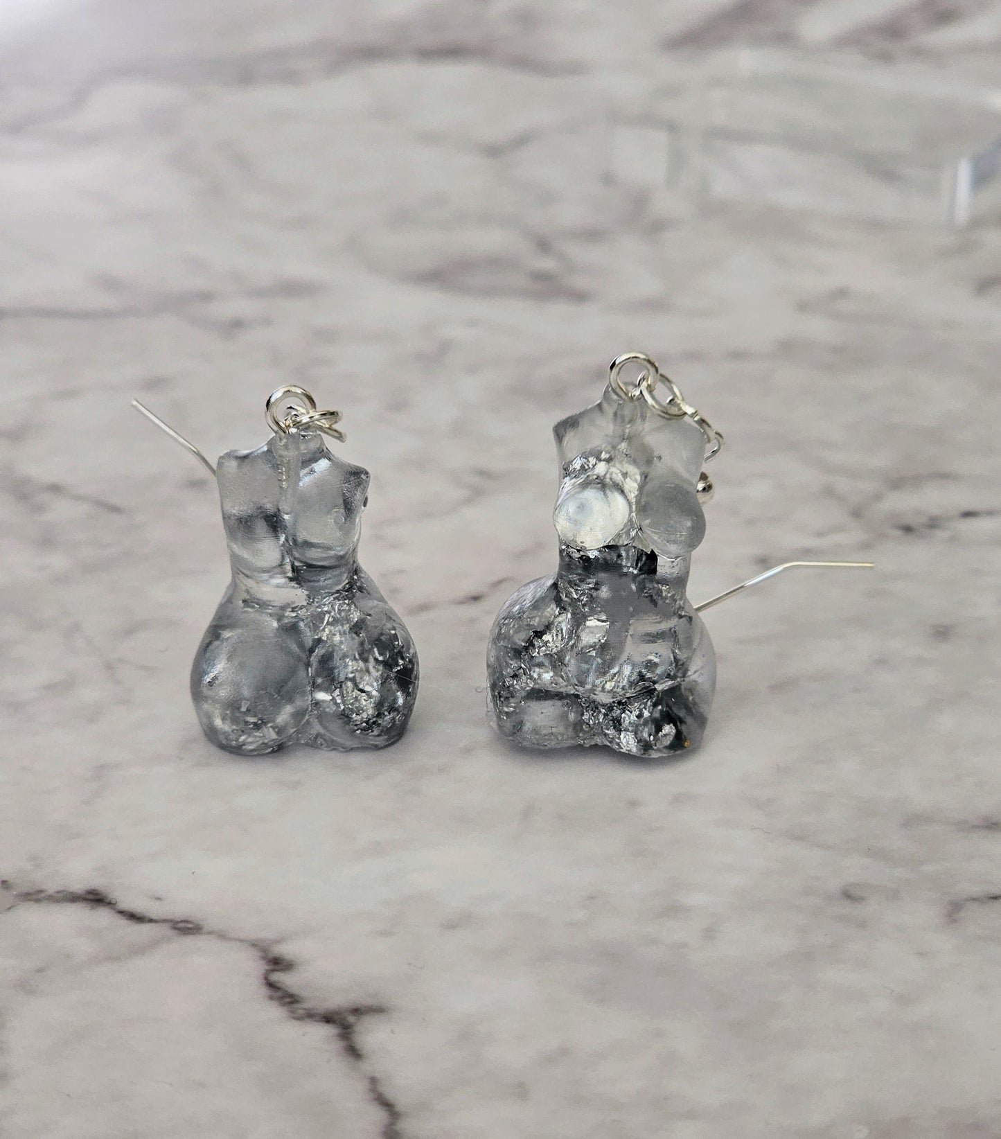 Female Sculpture Resin Drop Dangle Earrings