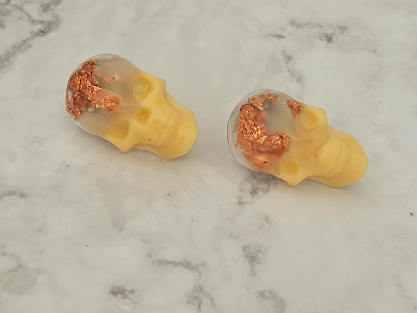 Resin Skull Stud Earrings