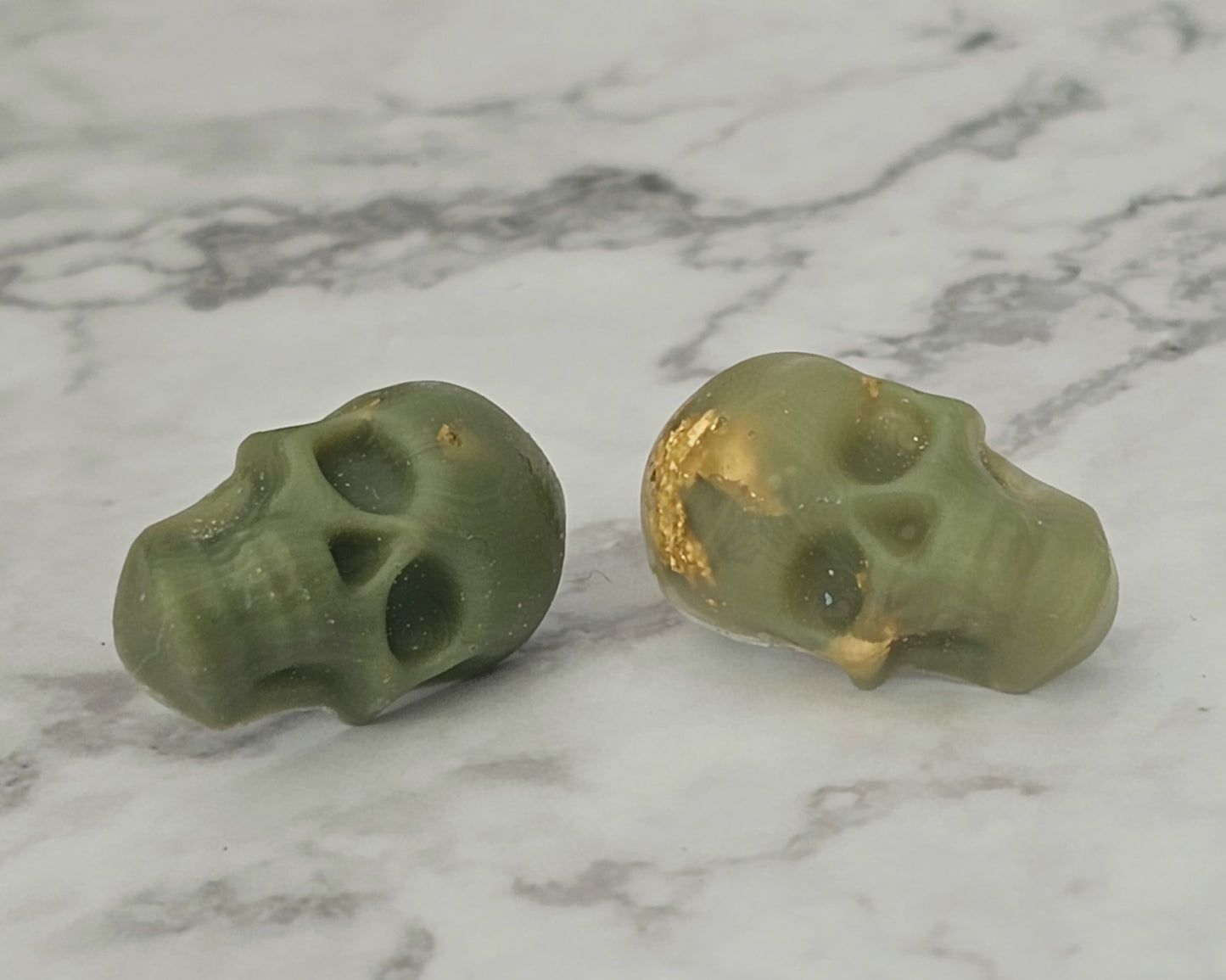 Resin Skull Stud Earrings